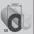 TL 12B100 B7X1/8-A Hatch Seal, 15/32 In. Bulb, For 1/8 In. Edge Thickness, Bulb Location "A", Sold by the foot. Trim-Lok Austin Hardware & Supply
