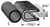 Trim Seal With 3/8 In. Dia. Bulb, Black Pebble, For 3/16 In. Edge Thickness, Aluminum Clips, Bulb Location "C"