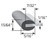 Rubber Edge Trim For 1/16 In. Thickness, Neoprene Rubber, Sold by the foot.