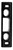 Trimark TriMark - Striker plate, black TM 11063-12 BLK |Austin Hardware