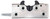 Two-Rotor Latch 2-Position Intertrip, Right Hand, .286 in. diameter through axles, direct release-straight, 1.81 x .27, no holes