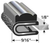 Trim-Lok Edge Trim With Chrome Strip, Black Pebble, For 1/8 In. Edge Thickness, Aluminum Clips, Sold by the foot. TL 8100 B3 X 1/8 |Austin Hardware