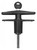 Trimark - T-Handle, Pop-Up Style, Zinc Diecast Material, Black Finish, 2.75 In. Center To Center, Keyed Alike to TM911,  .522 Tall Closed, 2.25 In. Open