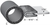 Trim Seal With 3/4 In. Dia. Bulb, Black Pebble, For 1/16 In. Edge Thickness, Aluminum Clips, Bulb Location "C", Sold by the foot.