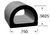 Trim-Lok Rubber D-Shaped Seal, Epdm Rubber, .750 In. W X .563 In. H, 3m Bonded Tape System, Sold by the foot. TL X135-BT |Austin Hardware