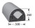 D Rubber Seal, Black, General Acrylic Psa Adhesive, .500 In. W X .360 In. H , Sold by the foot.