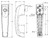 TM 21000-02 TriMark - Handle, Exterior Door, Locking Trimark Austin Hardware & Supply