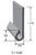 Trim-Lok J-Clip With .75" Wide Tape (60" Sections) TL I-11026-3/4 TAPE |Austin Hardware