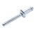 Goebel Goebel H-LOCK Blind Rivet STEEL 1/4IN .346-.425 SBS-0819-HL |Austin Hardware