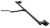 BARLOCK 48IN AL EXTRUDED 0.53IN OFFSET, BLACK POWDER COAT