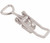 Medium duty adjustable latch, Large size, Electropolished 316 Stainless Steel with Countersunk mounting holes.
