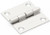 2 X 2 Stamped Marine Grade 316 Stainless Steel Butt Hinge With Holes 1211 SS HINGE |Austin Hardware