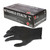 Disposable Gloves, Industrial Food Service Grade, Powder Free, Textured Finish, 4 mil (4.5g), Black, 100/Box, Size L