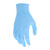 Disposable Gloves, Industrial Food Service Grade, Powder Free, Textured Finish, 4 mil (5.5g), Blue, 100/Box, Size L