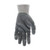 Work Gloves, General Purpose, White Nylon Shell, Gray Nitrile Coated Palm, 15 Gauge, Size XL