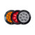 HI VIS 4IN RND STROBE AMBR/AMBR LENS