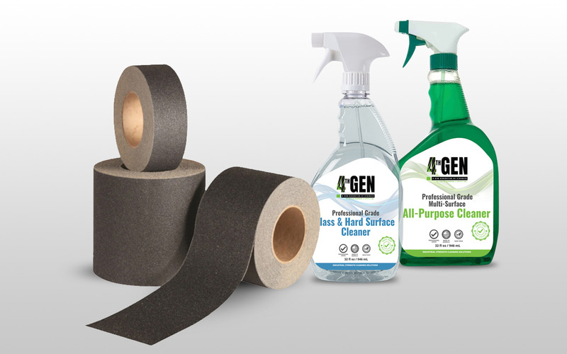 4th Gen anti-slip tapes and industrial cleaners