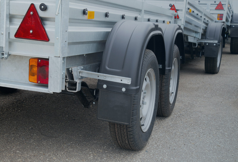 Safety lights on the back and side of trailers