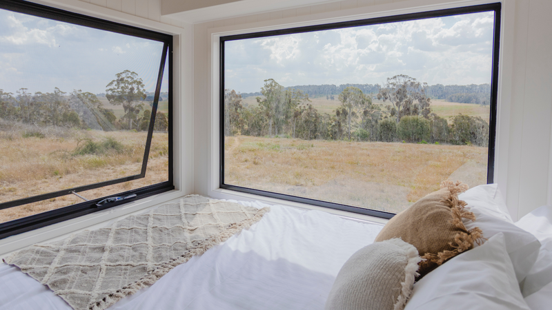 Weatherstripping around windows in tiny home