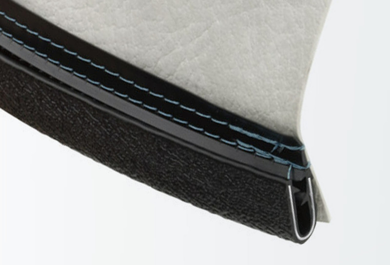 Close up of upholstery trim