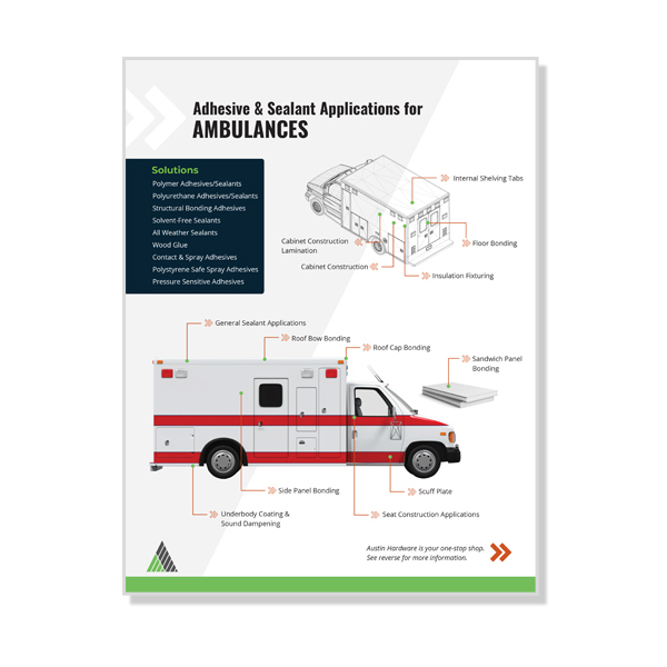 Adhesives and Sealant solutions for ambulances sales sheet