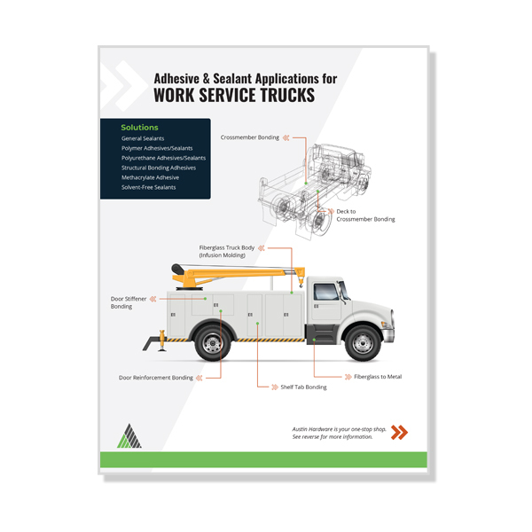 Adhesive and sealant solutions for work trucks sales sheet