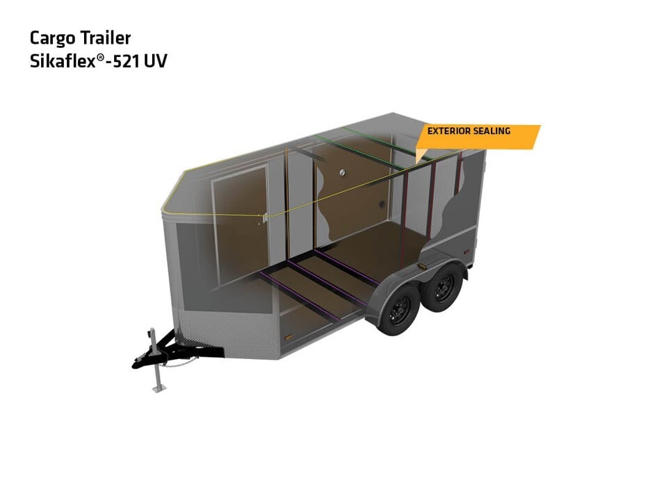Cargo trailer applications for Sikaflex 521