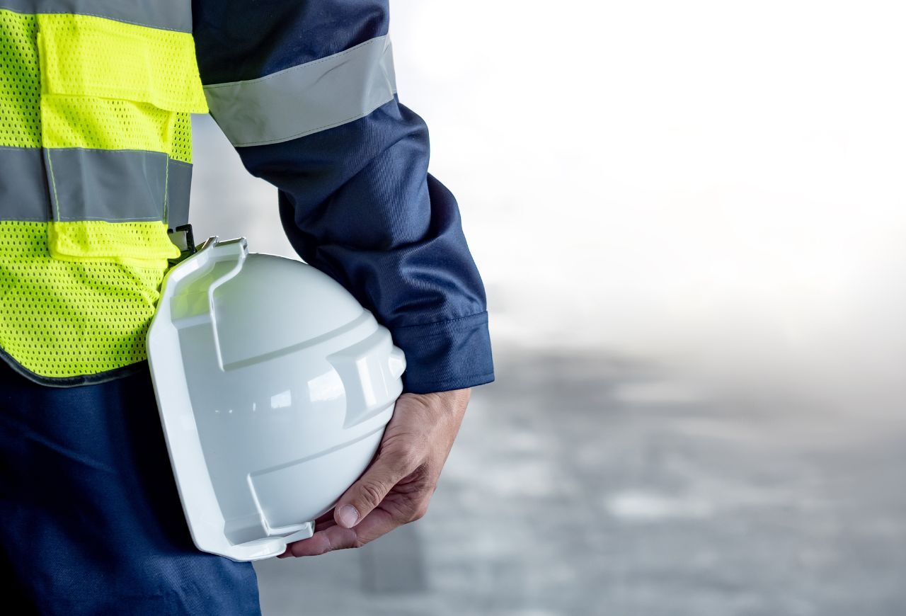 Safety Vest and Helmet