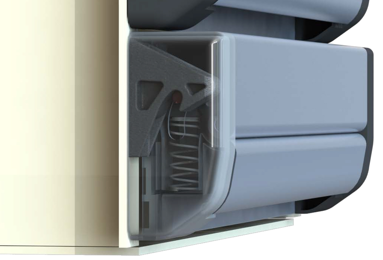 image of FDR hook on front drawer release