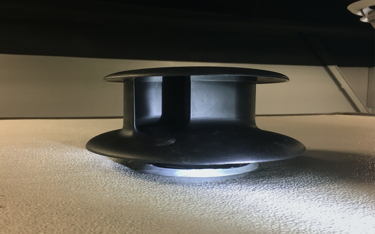 Flettner vent on roof