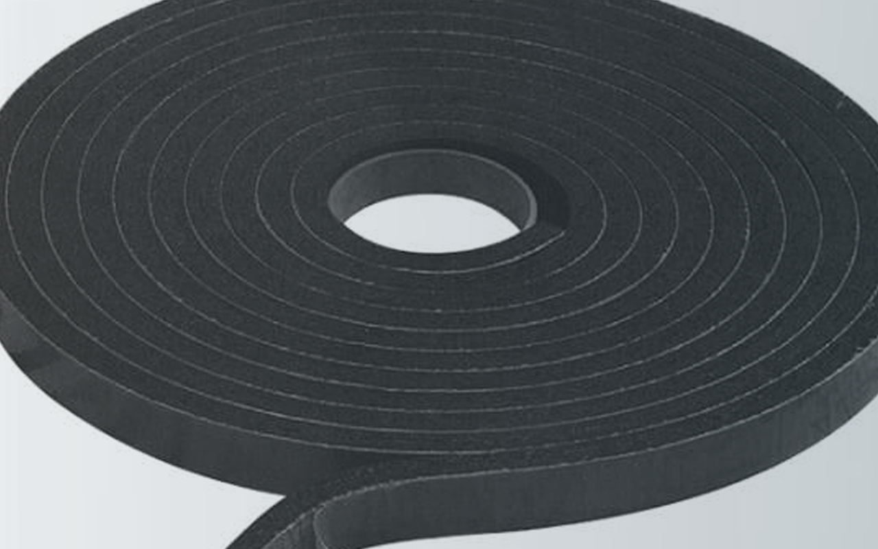Roll of rubber gasket trim