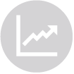 Icon showing graph with an arrow going up