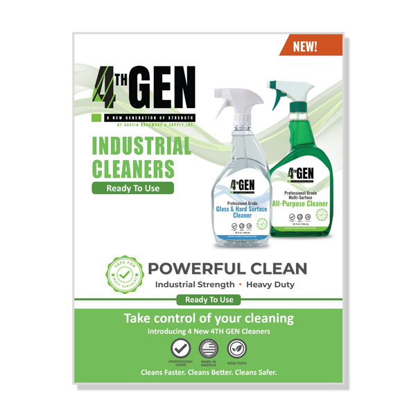 4TH GEN Ready-to-Use Industrial Cleaners sales sheet