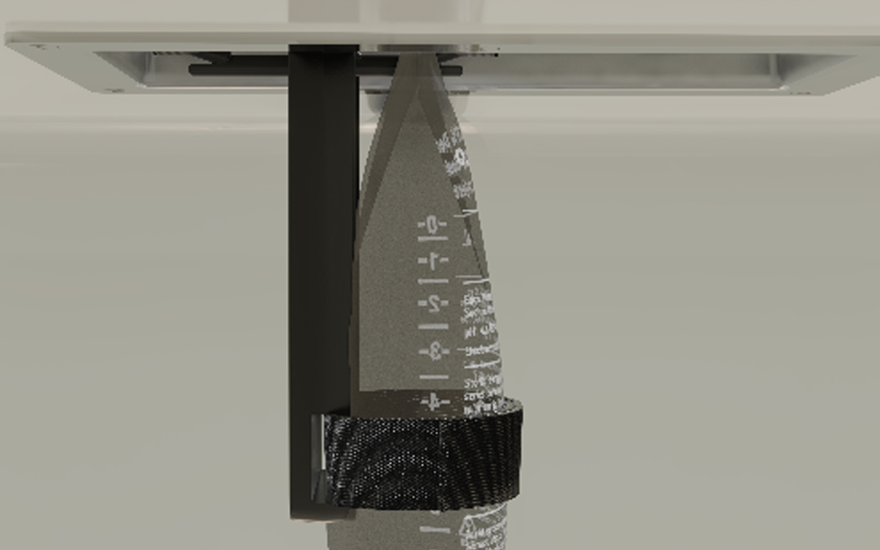 Austin engineered ceiling IV hanger for ambulance