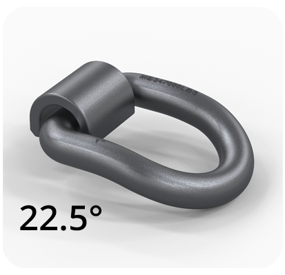 Part #LR-1000-BR1-FC1  1” Bent Weld On - 22.5 degree  47,000 lbs MBS