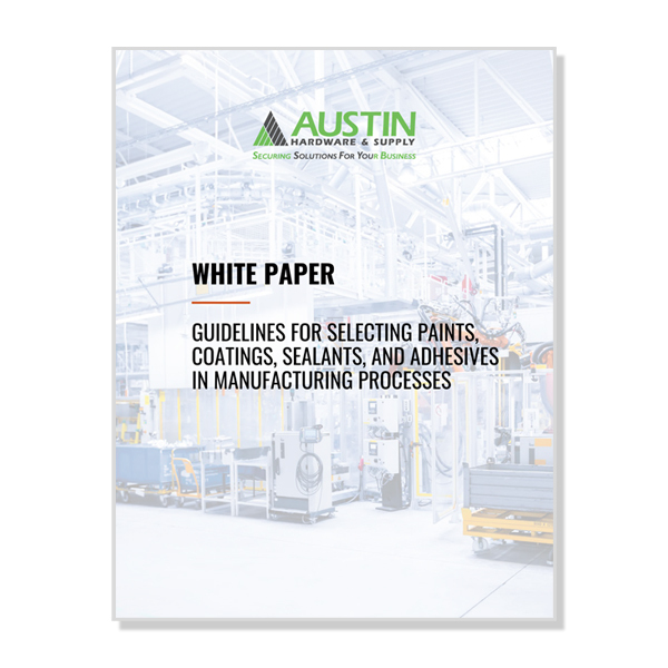 White Paper: Selecting Paints, Sealants, and Adhesives in Manufacturing Processes
