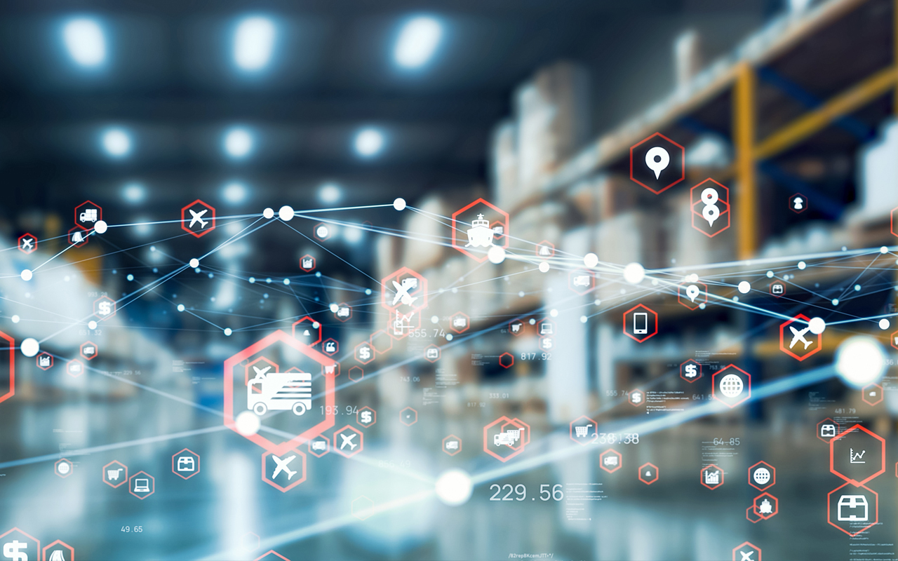 Image illustrating supply chain management in warehouse