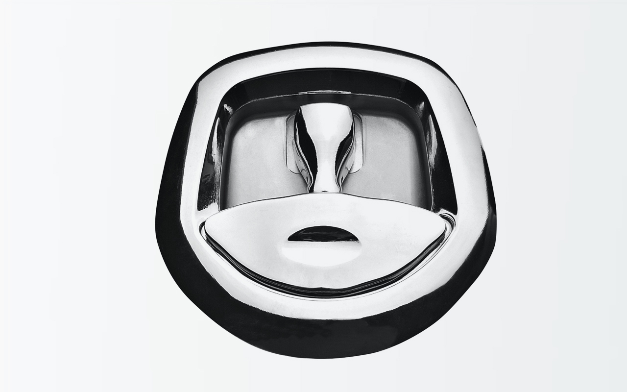 Folding T handle Whale Tail handle on white background