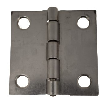 2 x 2 x.060 x.120 ss w/holes - Butt Hinges