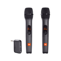 JBL Wireless Two Microphone System with Dual-Channel Receiver (Black)