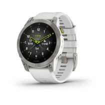 Garmin epix Gen 2 - Premium active smartwatch - Health and wellness features - touchscreen AMOLED display - Sapphire - White Titaniumm