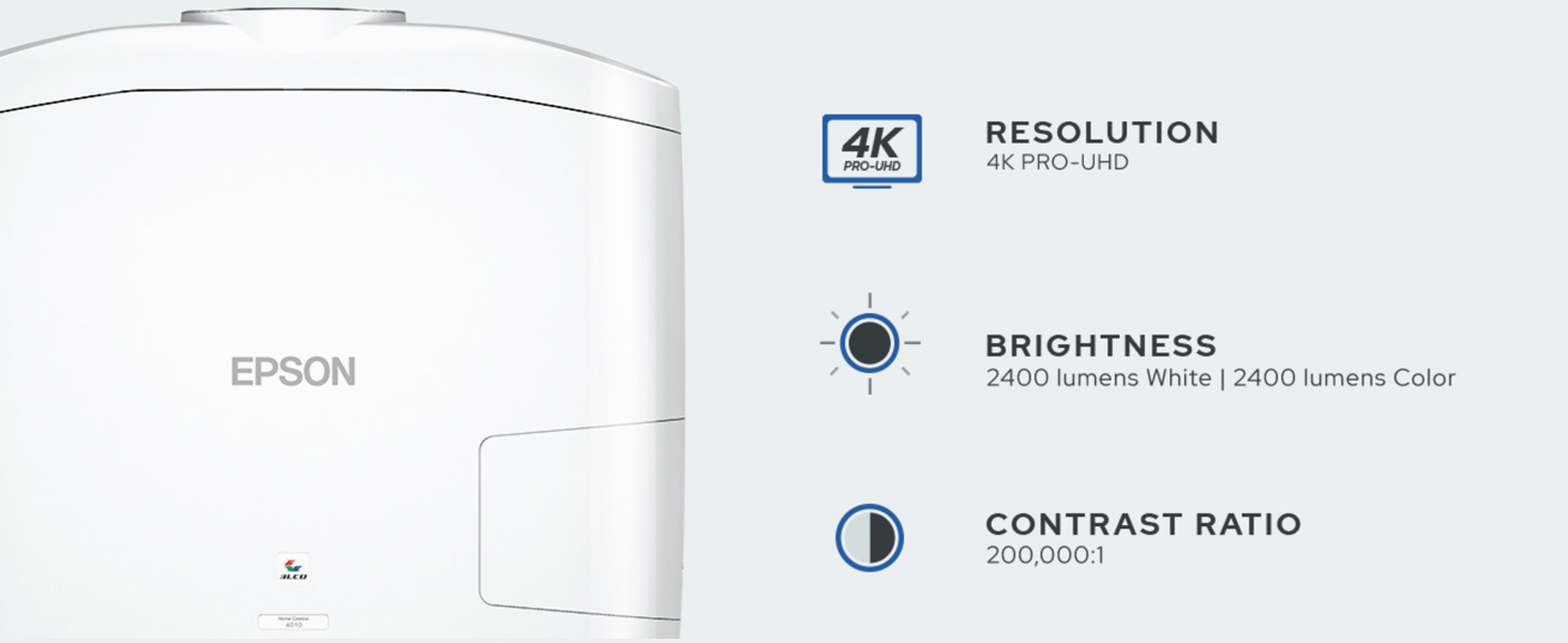 Epson Home Cinema 4010 4K PRO-UHD 3-Chip Projector with HDR