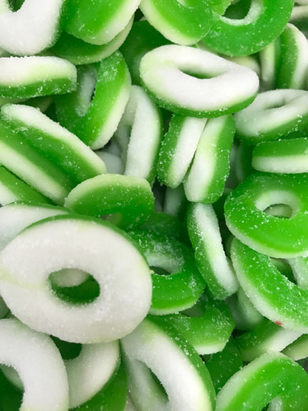 Gummy Green Apple Rings 1 lb.