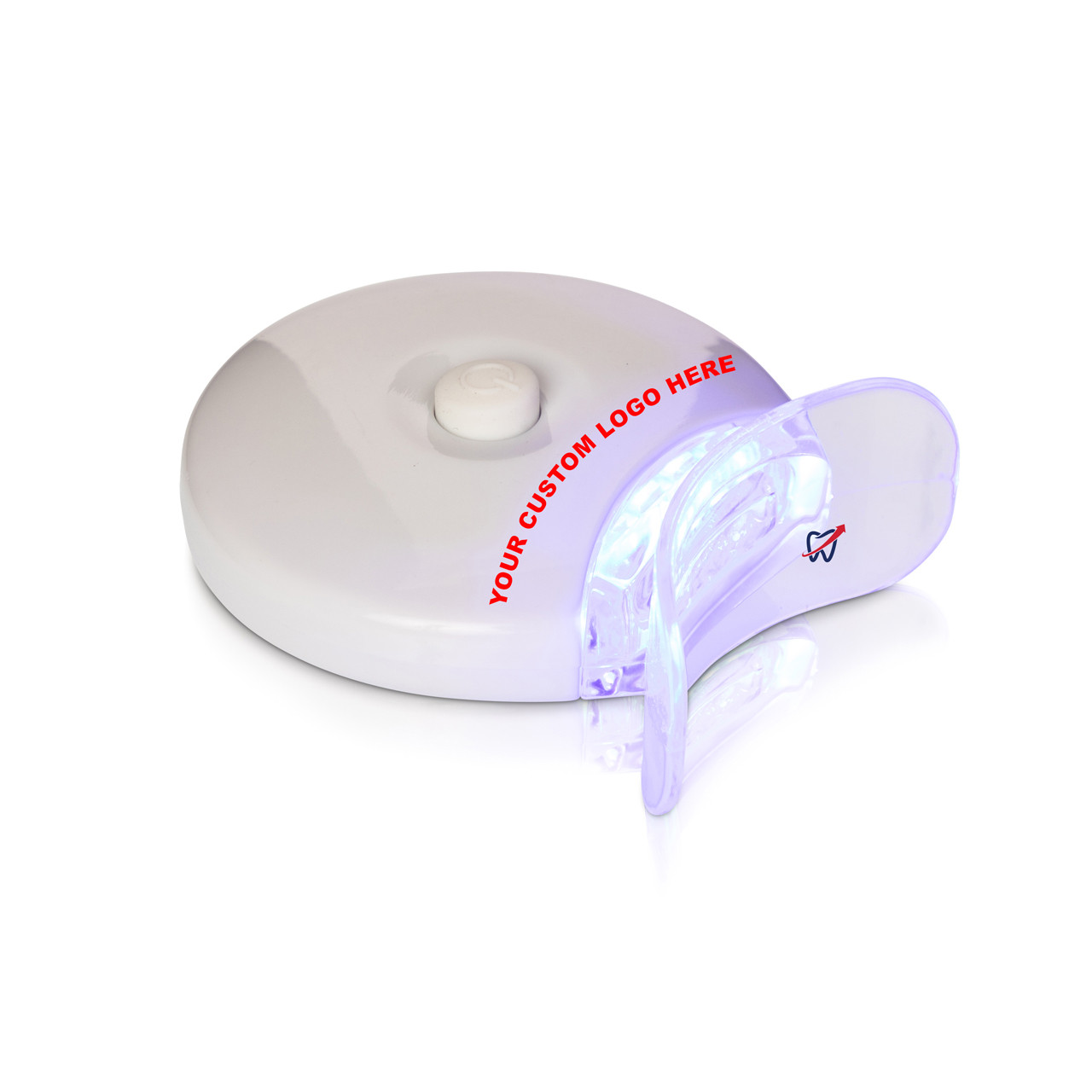 Usikker Afbrydelse operatør Custom Printed Teeth Whitening LED Light | Round, White | 5 LED