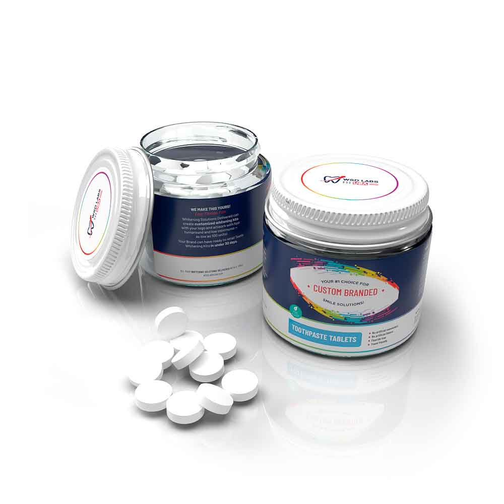 CustomBranded Toothpaste Tablets TSAApproved, EcoFriendly