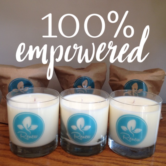Renew Candles....Changing Lives of Women GOOD FORTUNE SOAP & SPA