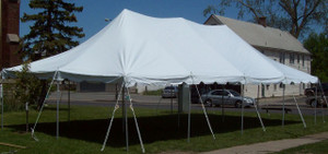20 x 40 White Canopy Pole Tent