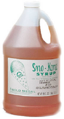 Gold Medal Gallon Orange Sno-Kone Syrup