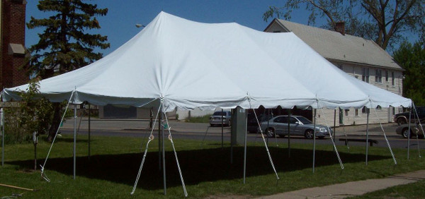 20 x 40 White Canopy Pole Tent