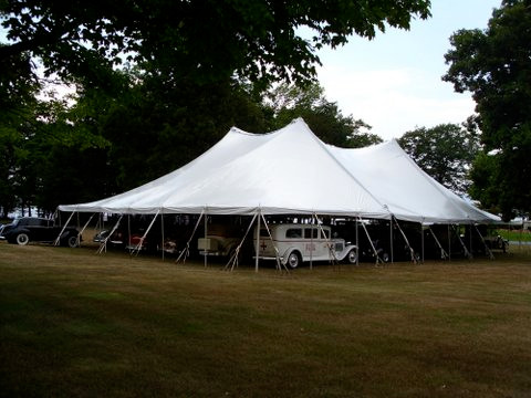 60 x 120 Sectional Canopy Pole Tent shown as 60 x 60